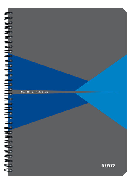 Leitz - notebook, ft A4, cover in PP, ruled, blue