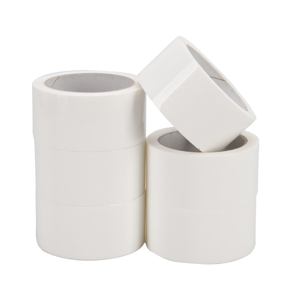 Klika - PP acrylic e low noise 28 micron 50 mm x 66 meters white | 6 pieces