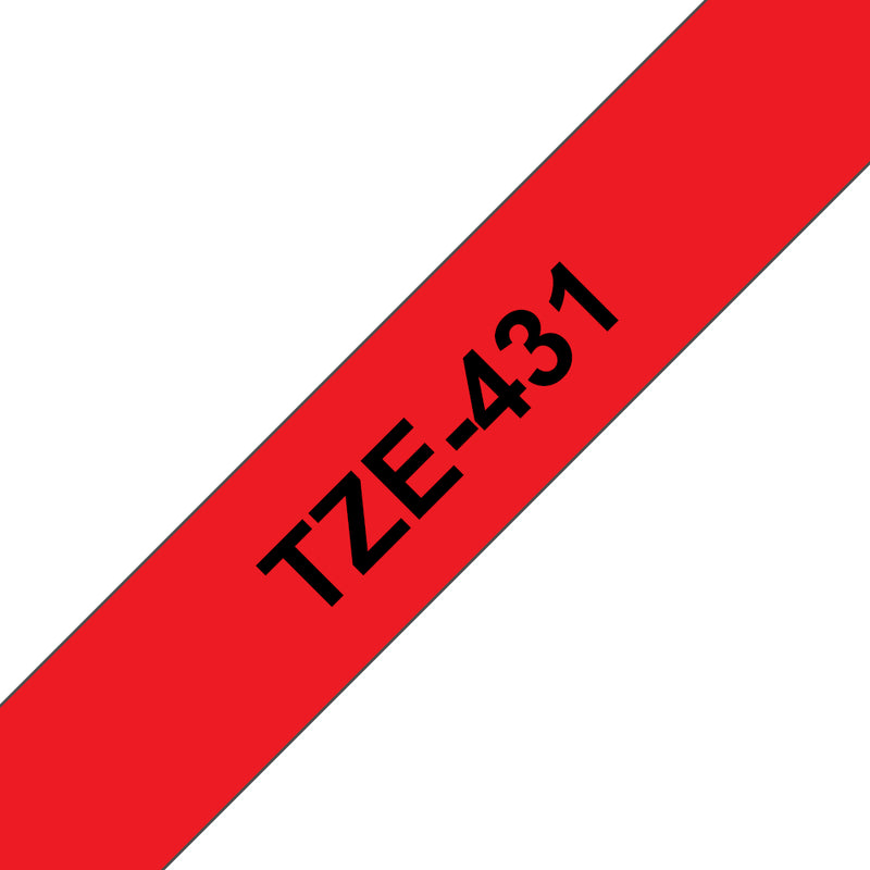 Brother - Labele P-touch TZe-431 standard 12mm black on red