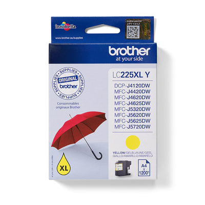 Brother -  LC225XLY inktcartridge 1 stuk(s) Origineel Hoog (XL) rendement Geel