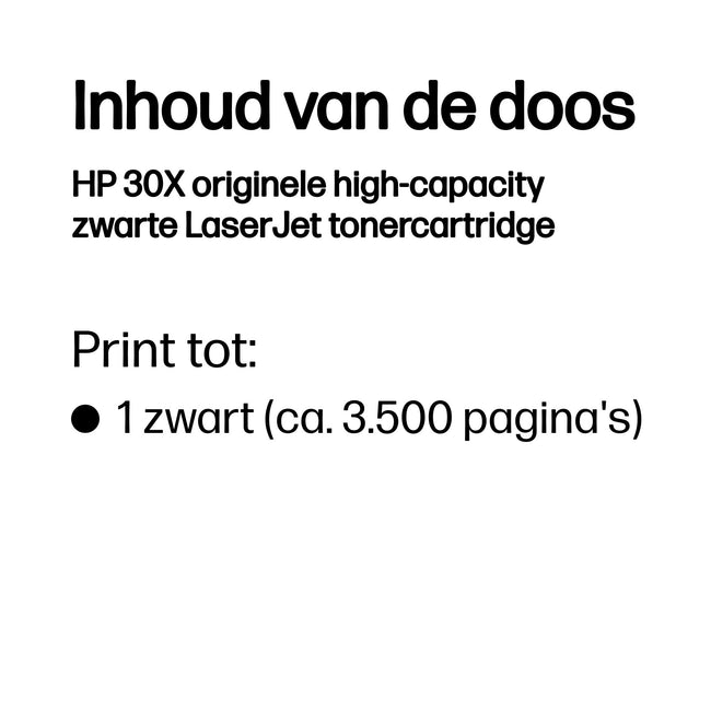 HP - Cartucho de tóner CF230X 30X negro