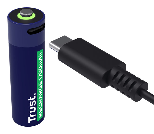 Trust - Batería USB-C recargable AA 4 piezas