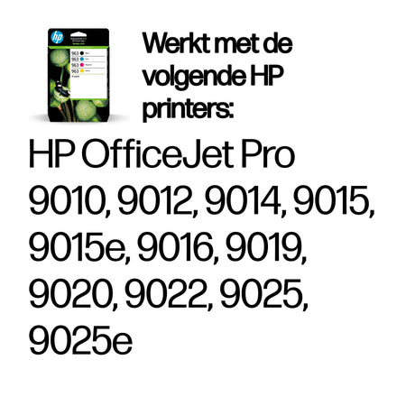HP -  963 4-pack originele inktcartridges zwart/cyaan/magenta/geel