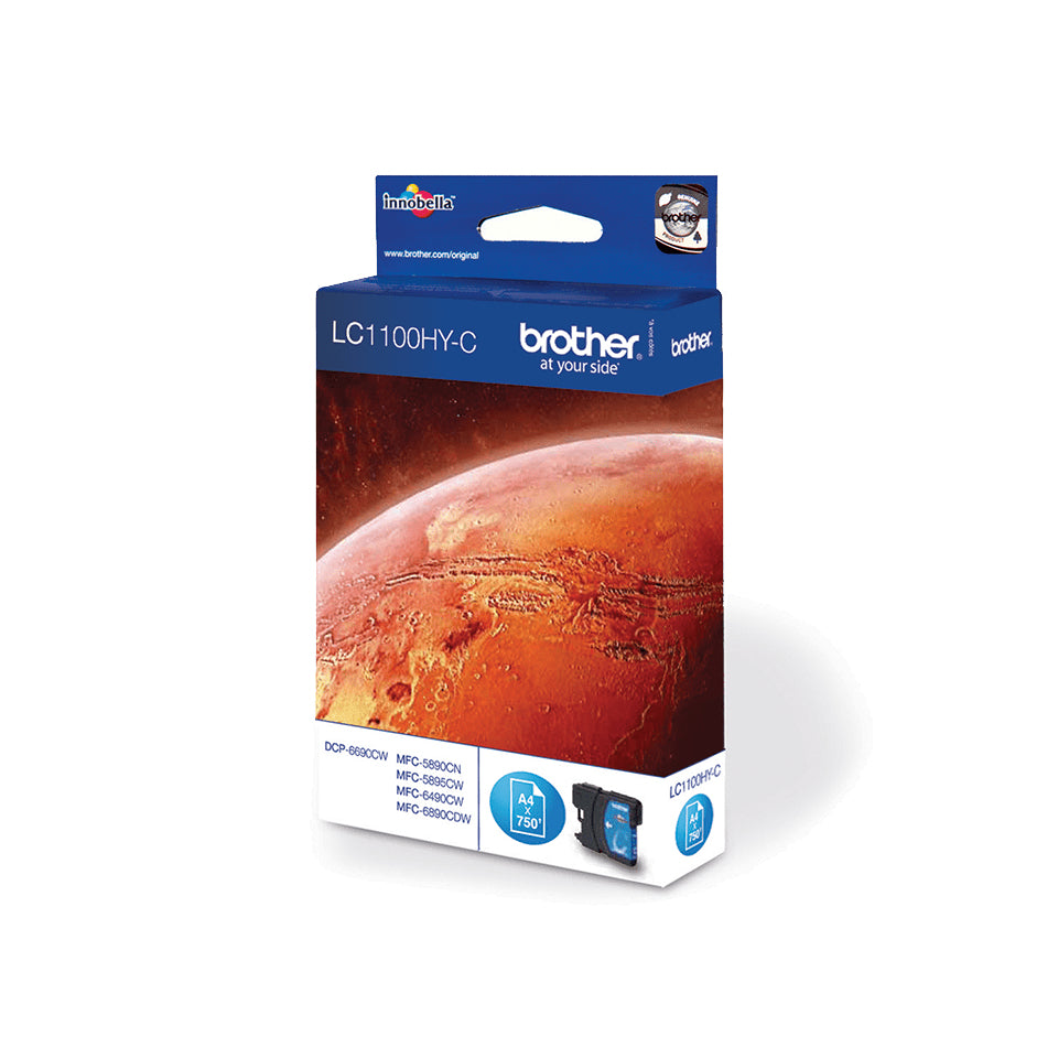 Brother - Cartucho de tinta LC-1100HYC azul