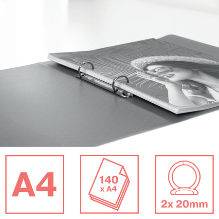 Esselte - Colour'Breeze ring binder, 2 rings, PP, ft A4, with flexible cover, assorted