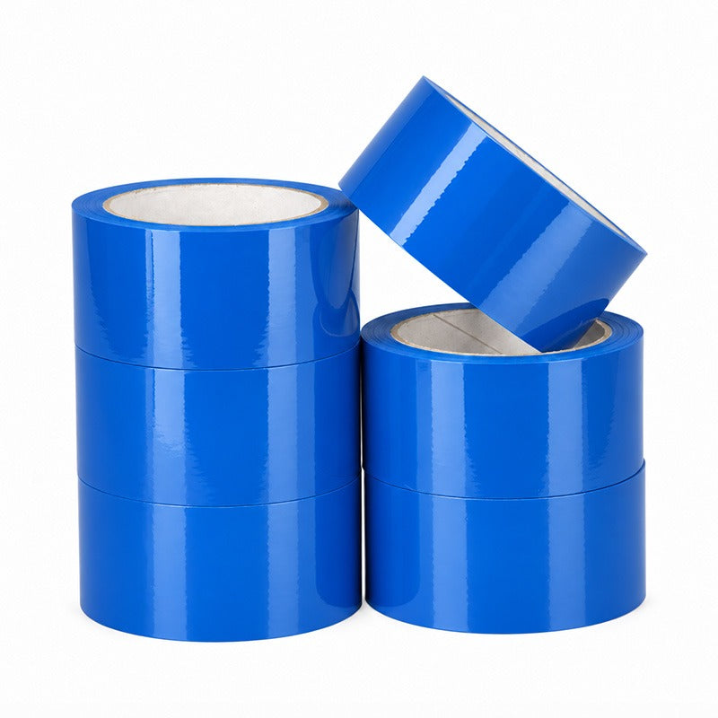 Klika - PP acrilico e silenziato 28 micron 50 mm x 66 metri blu scuro | 6 pezzi