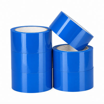 Klika - PP acrilico e silenziato 28 micron 50 mm x 66 metri blu scuro | 6 pezzi