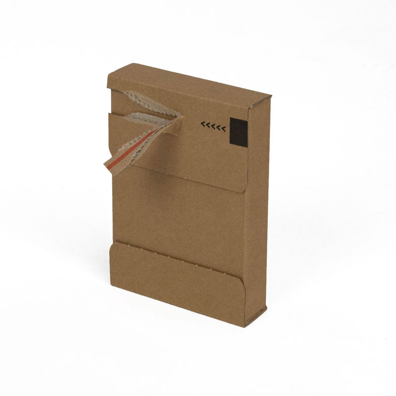 Klika - Buzones 105 x 26 x 149 mm (formato A6) cierre autoadhesivo marrón | 25 piezas
