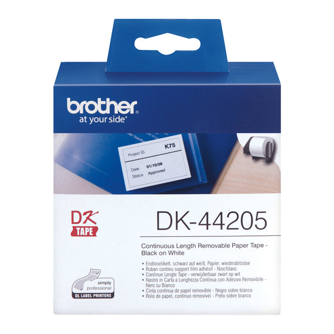 Brother - Label DK-44205 continuous 62mm 1 roll of 30m white