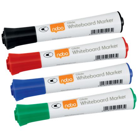 Nobo - Whiteboard marker Glide round assorted 2mm 10pcs