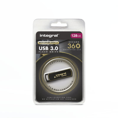 Integral -  INFD128GB360SEC3.0 USB flash drive 128 GB USB Type-A 3.2 Gen 1 (3.1 Gen 1) Zwart, Goud