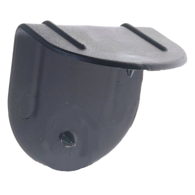 Klika - Kunststoffeckenschutz schwarz 22 x 40 mm (max. Bandbreite x Flügelbreiten) mit Dorn