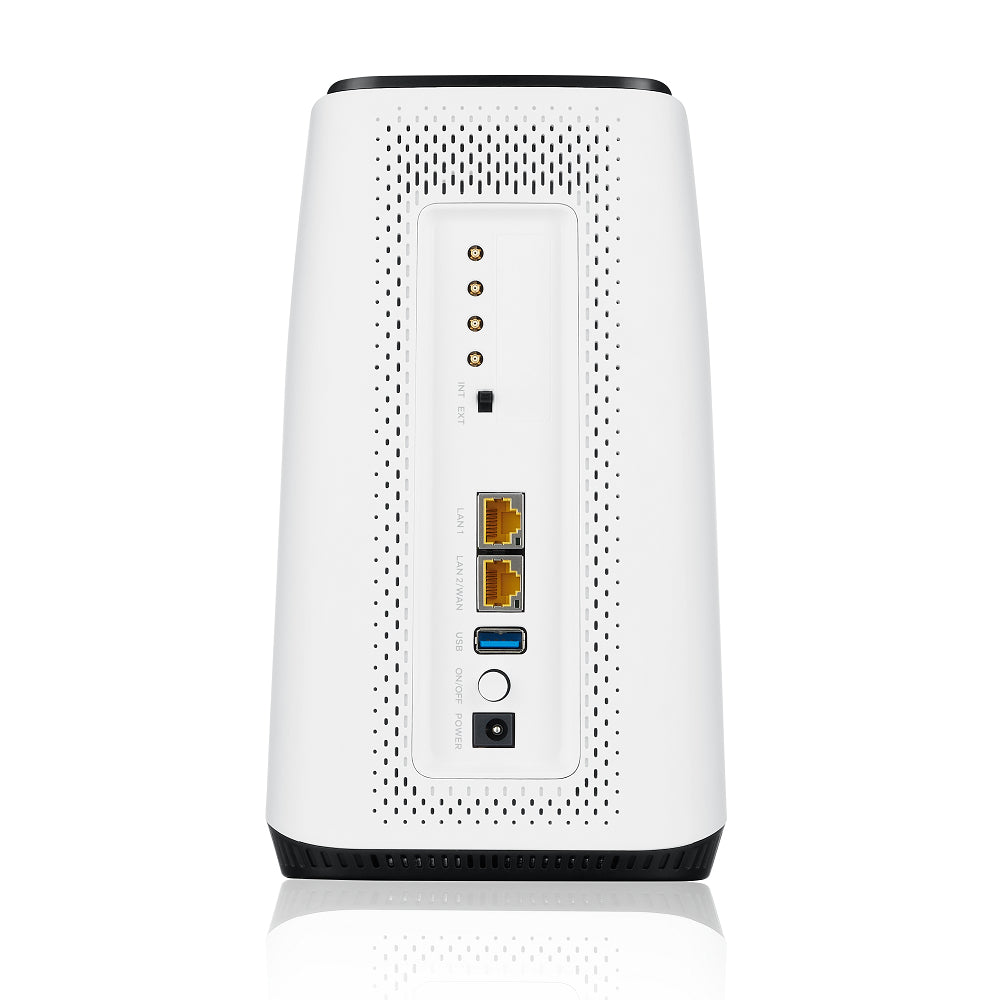 ZYXEL -   FWA510 draadloze router Multi-Gigabit Ethernet Tri-band (2.4 GHz / 5 GHz / 5 GHz) 5G Zwart, Wit