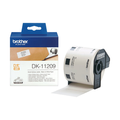 Brother - Etiqueta DK-11209 direccionamiento pequeño 62x29mm 1 rollo de 800 piezas blanco