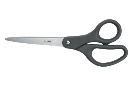 Leitz -  54220089 buro- knutselschaar Kantoorschaar Rechte knip Grijs, Roestvrijstaal