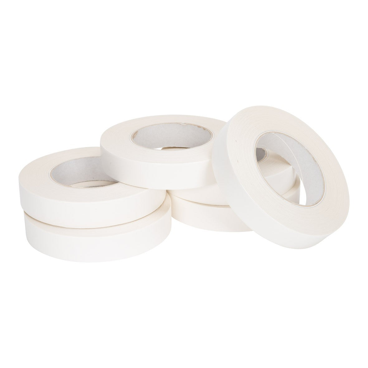 Klika - Double-sided and transparent (with white paper carrier) 25 mm x 50 meters | 6 pieces