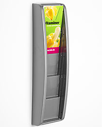 Klika - Brochure wall 4 x 1/3A4 134x520x83 mm