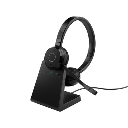 JABRA -   Evolve 65 TE Headset Bedraad en draadloos Hoofdband Kantoor/callcenter USB Type-A Bluetooth Oplaadhouder Zwart