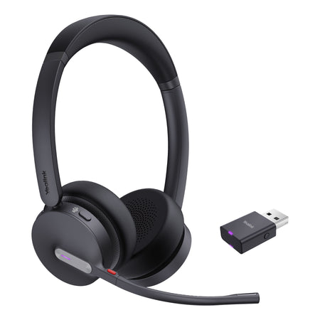 YEALINK -   WH64 Hybrid Dual Teams Headset Draadloos Hoofdband Kantoor/callcenter Micro-USB Bluetooth Zwart