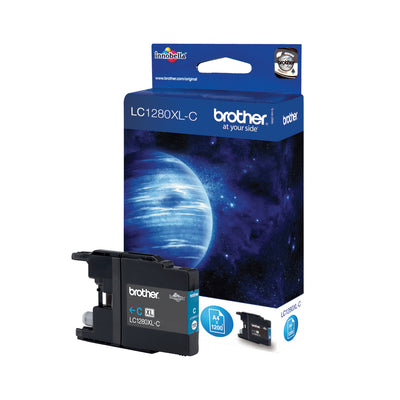 Brother -  LC1280XLC inktcartridge 1 stuk(s) Origineel Hoog (XL) rendement Cyaan