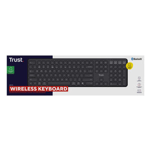 Trust -  Vaiya toetsenbord Universeel USB + RF Wireless + Bluetooth AZERTY Belgisch Zwart