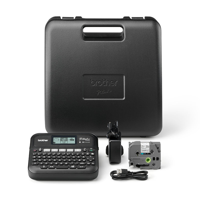 Brother -  PT-D460BTVP labelprinter Thermo transfer 180 x 180 DPI 30 mm/sec Bedraad en draadloos TZe Bluetooth QWERTY