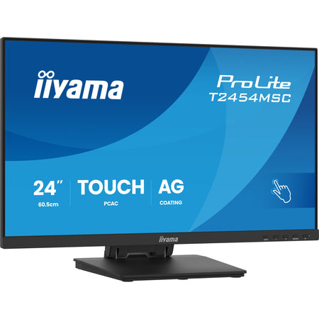 IIYAMA -   ProLite T2454MSC-B3AG computer monitor 60,5 cm (23.8) 1920 x 1080 Pixels Full HD LED Touchscreen Multi-gebruiker Zwart