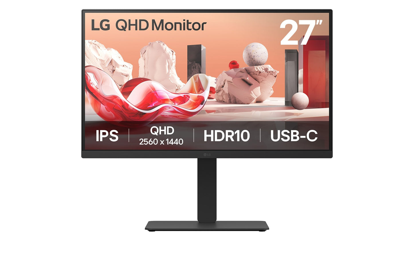 LG -   27BA75QB-B.AEU computer monitor 68,6 cm (27) 2560 x 1440 Pixels Wide Quad HD LED Zwart