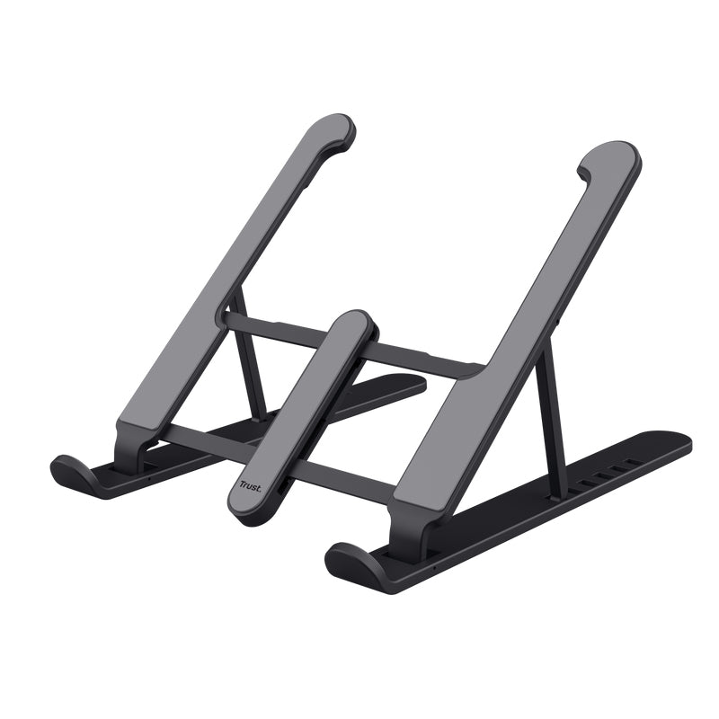 Trust - Supporto per laptop Primo, pieghevole, grigio