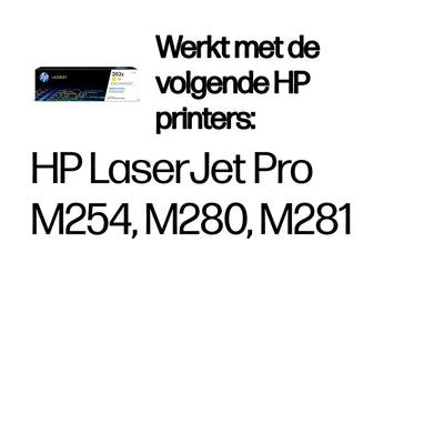 HP - Cartouche toner cf542x 203x jaune