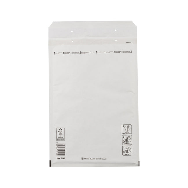 Klika - Enveloppes à bulles blanches 220 x 340 mm (f/16)