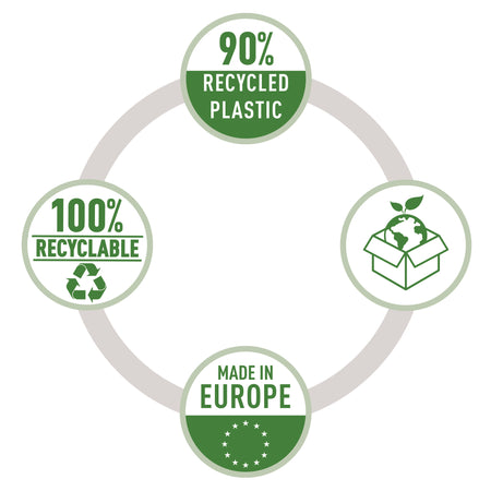 Leitz - Borsa da esposizione Recycle 11 fori PP 0,09 mm