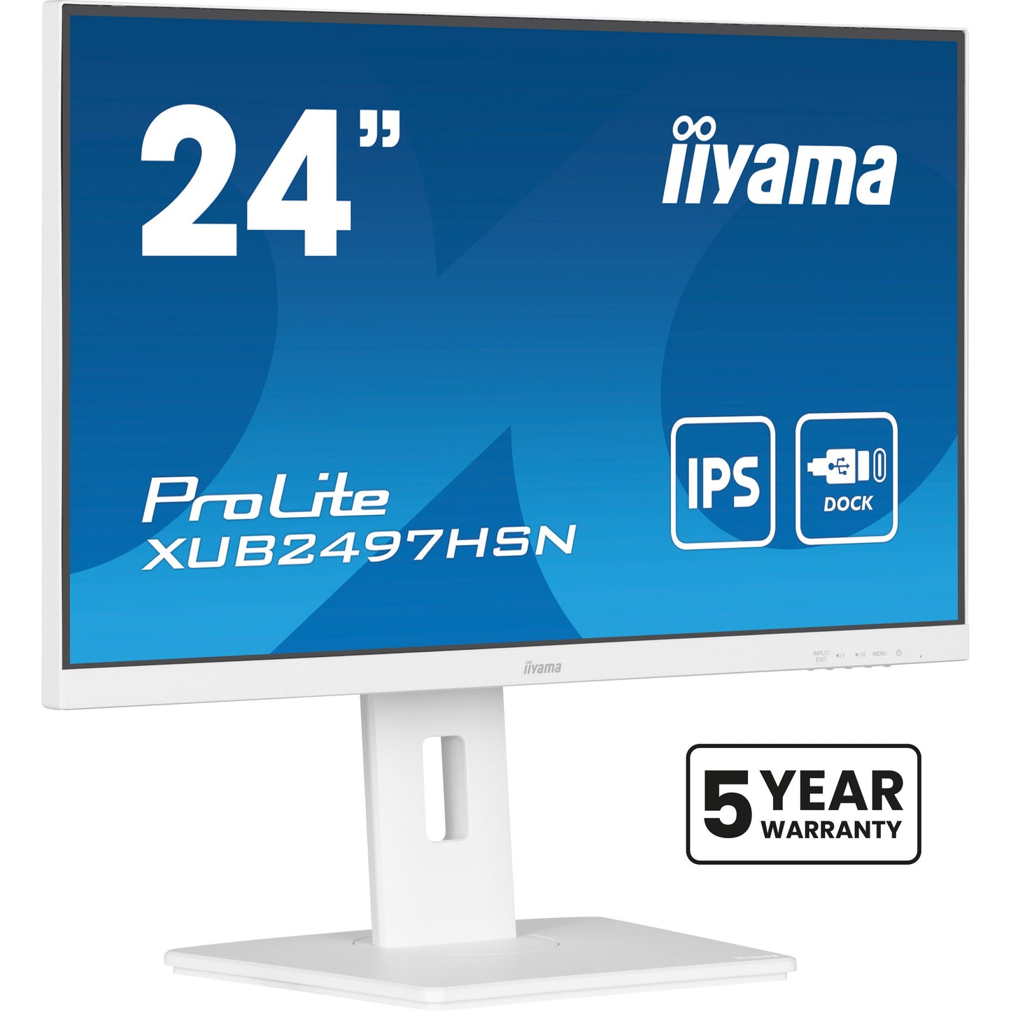 IIYAMA -   ProLite XUB2497HSN-W1 computer monitor 60,5 cm (23.8) 1920 x 1080 Pixels Full HD LED Wit