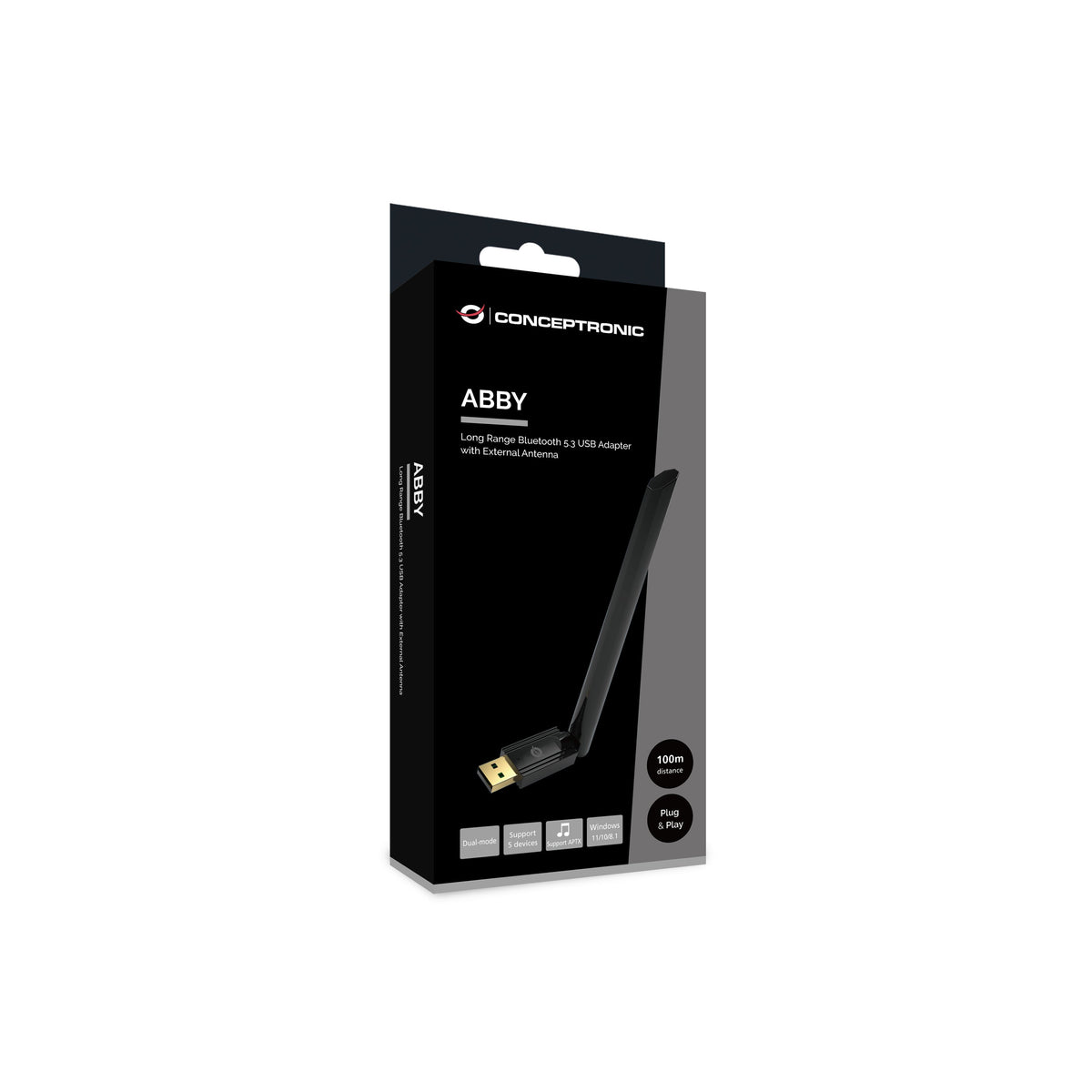 CONCEPTRONIC -   ABBY17B netwerkkaart Intern Bluetooth 3 Mbit/s