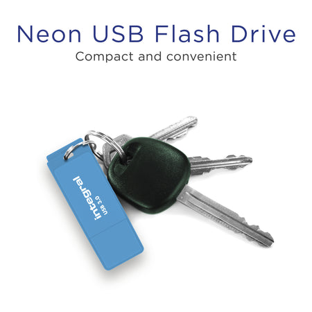 Integrale - Chiavetta USB 3.0 64GB blu neon