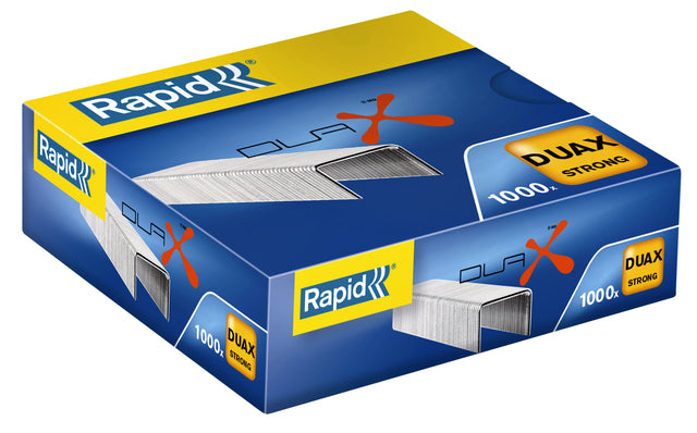 Rapid - Staples for Black Adhesive Duax, galvanisé, boîte de 1000 agrafes