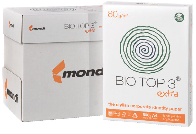 Biotop - Kopieerpapier biotop 3 a4 80gr naturel | 5 stuks