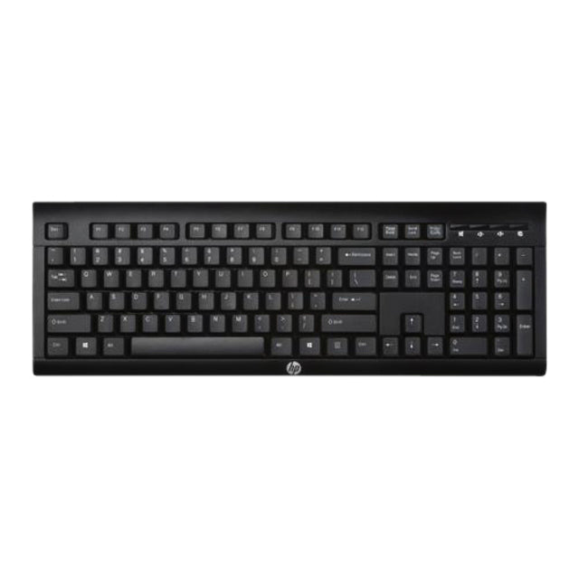 Tastatur HP K2500 QWERTY Wireless Schwarz