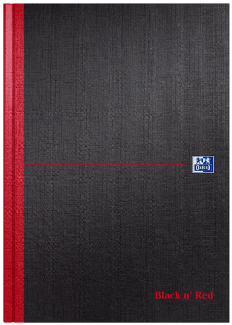 Oxford - Notitieboek oxford black n' red a4 96vel blanco