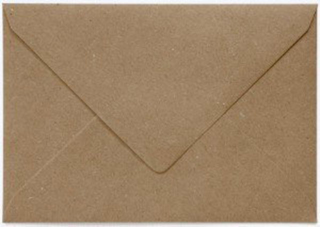 Papicolor - Enveloppe EA5 156x220mm Kraft recyclé brun