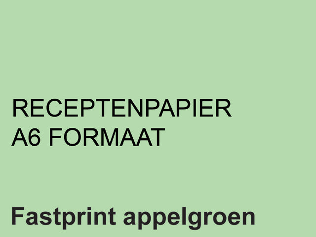 Fastprint - Rezeptpapier A6 80GR Apple Green 2000vel