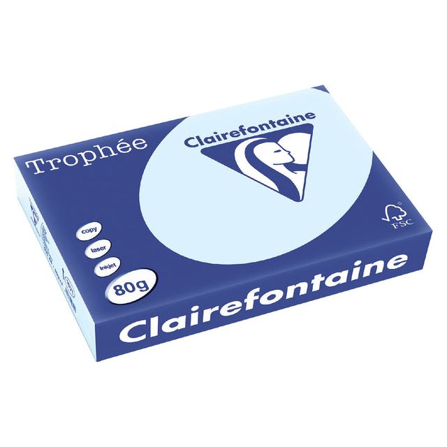 Trophee - Kopieerpapier a4 80gr azuur | 5 stuks