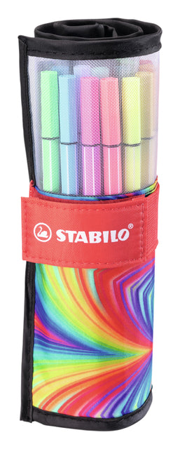 Stabilo - Viltstift pen 68/25 arty roletui m 25st