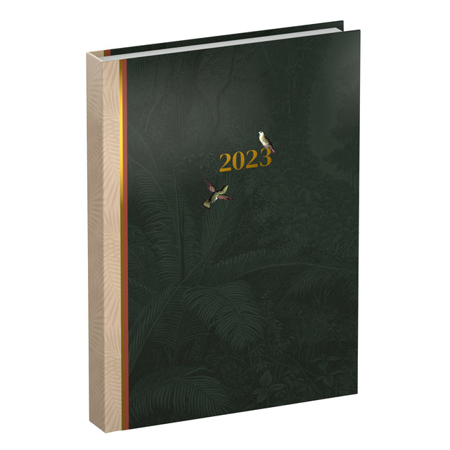 Agenda 2023 90x130 Tasche 7Dagen/2 Seiten Botanische Grün