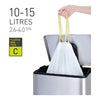 Eko - Sac déchet avec bande de dessin 10-15 litres de type C blanc | 6 pièces