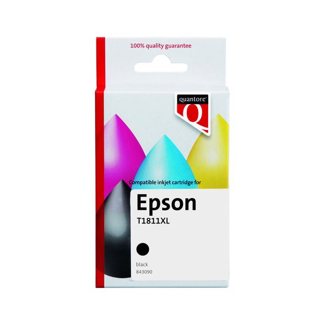 Quantore - Inkcartridge epson 18xl t1811 zwart