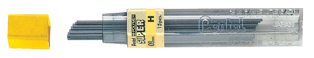 Pentel - Bleistiftstift 0,9 mm schwarz pro Röhre H | 12 Stücke