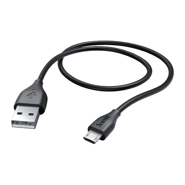 Kabel Hama USB Micro-A 2,0 1,40 Meter schwarz