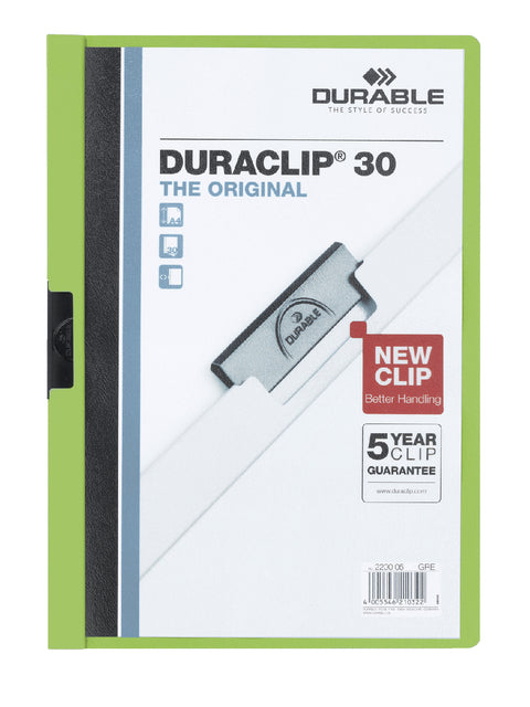 Durable - klemmap Duraclip Original 30 groen