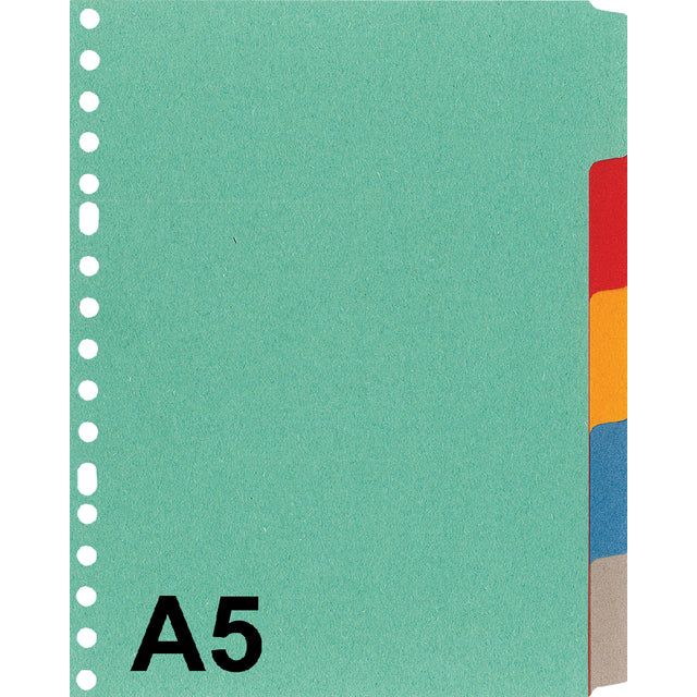 Kangaro-Tabs A5 17-GAATS P505M 5 pièces Assorti Cardboard